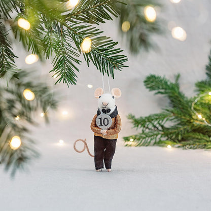 Dancing Judge Mouse Hanging Decoration