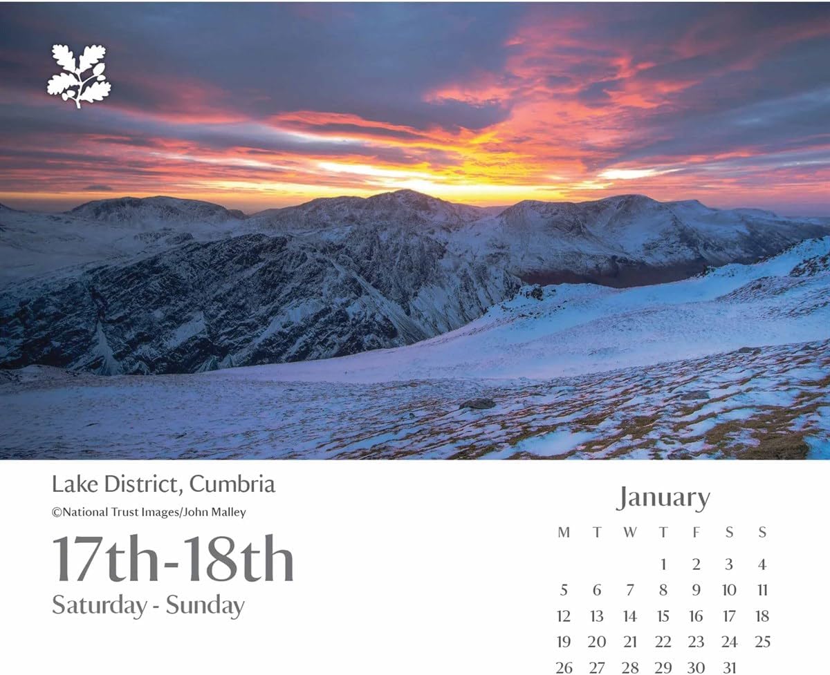 Carousel Worldwide, National Trust Escape 2026 Easel Desk Calendar
