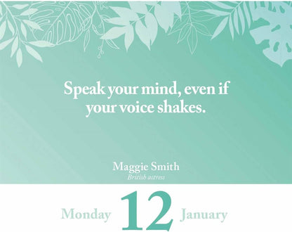 Carousel Worldwide, Inspirational Women 2026 Easel Desk Calendar