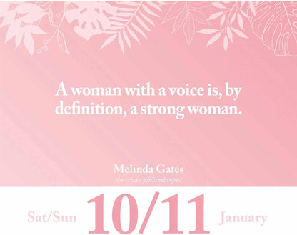 Carousel Worldwide, Inspirational Women 2026 Easel Desk Calendar