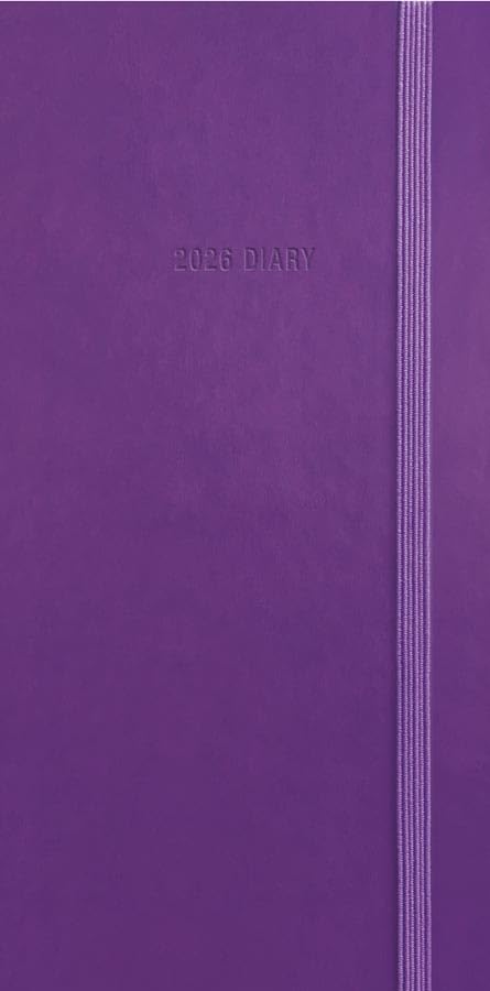 Carousel Worldwide, Purple Soft Touch 2026 Deluxe Slim Diary Planner