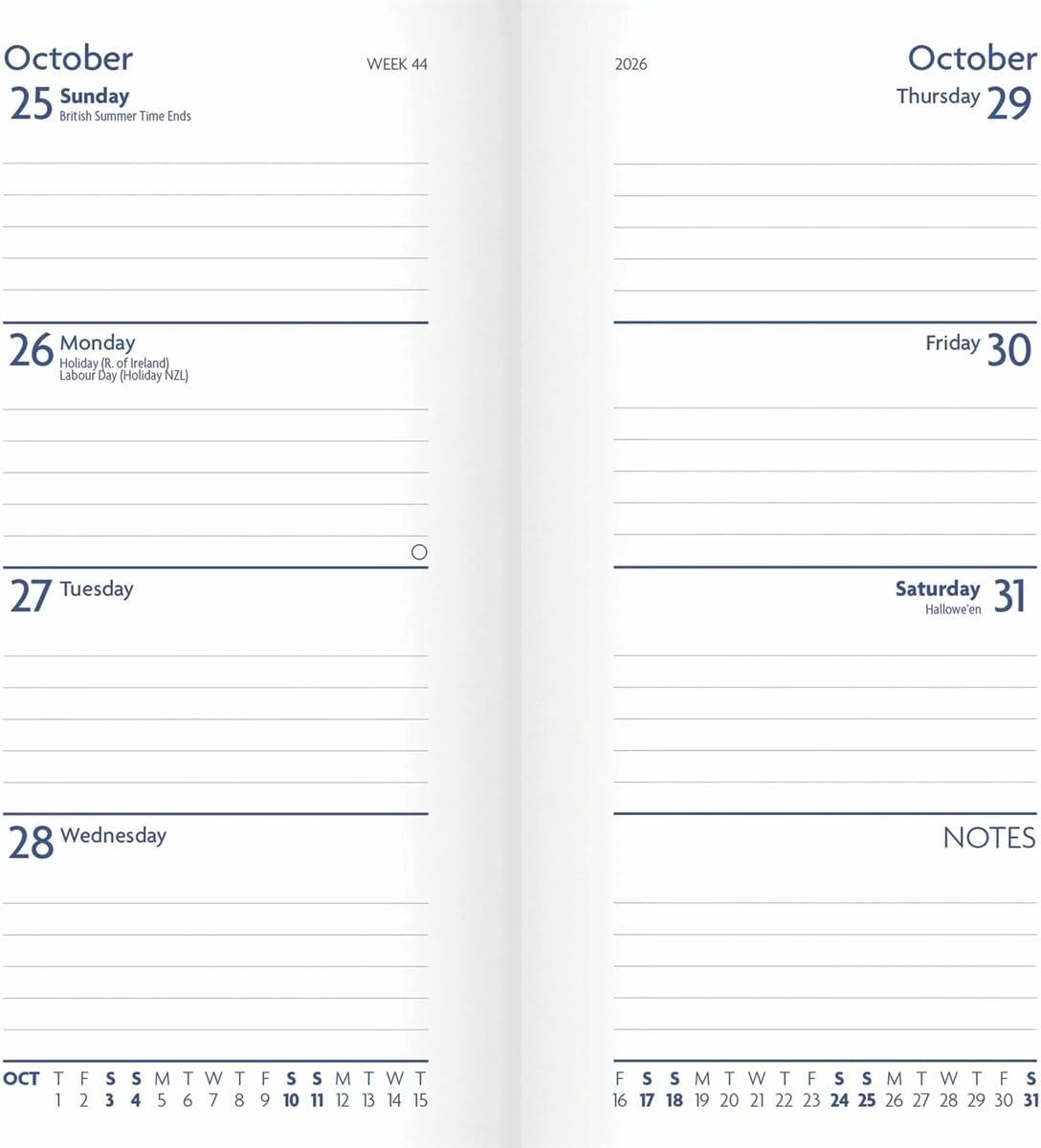 Carousel Worldwide, Sunday Start, Purple Soft 2026 Deluxe Slim Diary Planner
