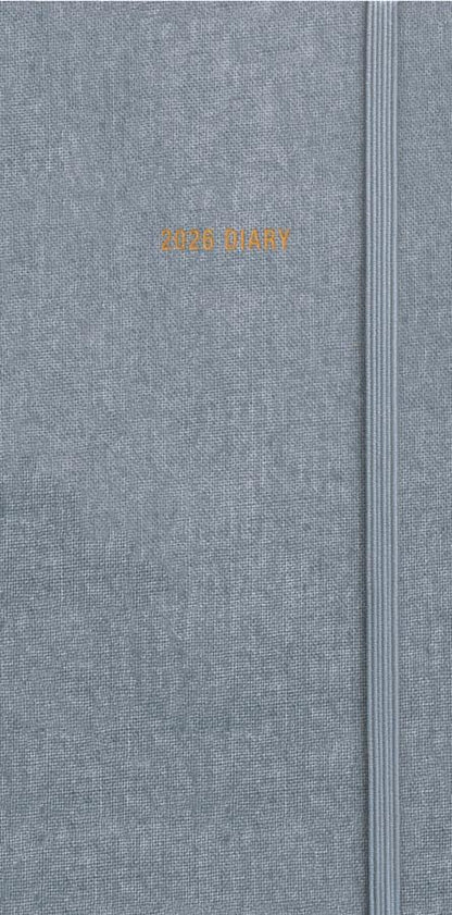 Carousel Worldwide, Charcoal 2026 Deluxe Slim Diary Planner