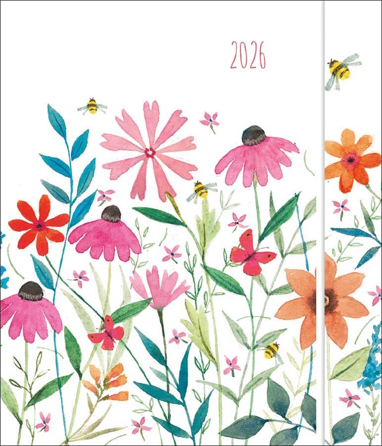 Carousel Worldwide, Pretty Flowers 2026 Pocket Diary Planner