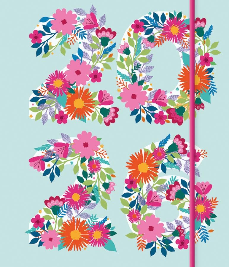Carousel Worldwide, Floral Numbers 2026 Pocket Diary Planner