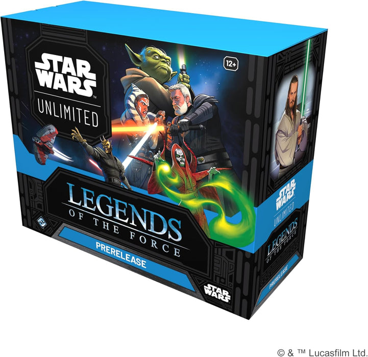 Fantasy Flight Games - Star Wars: Unlimited Trading Card Game Legends of the Force PRERELEASE BOX - Includes 6 Booster Packs & Exclusive Promo Cards, Ages 12+, 2+ Players, 20 Minute Playtime