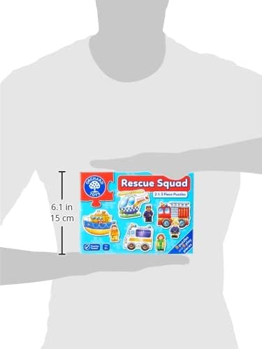 Orchard Toys Rescue Squad Jigsaw Puzzle, A Collection of 6 puzzles featuring 2 and 3 pieces Perfect for Little Hands, Perfect for Ages 2+