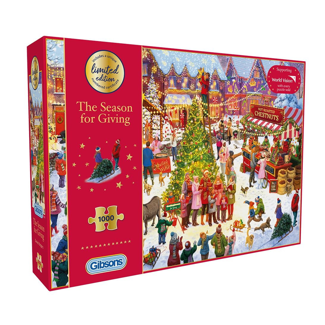 Gibsons 1000 Piece Jigsaw Puzzle Limited Edition Christmas Puzzle 2025 The Season for Giving Jigsaw Puzzle for Adults