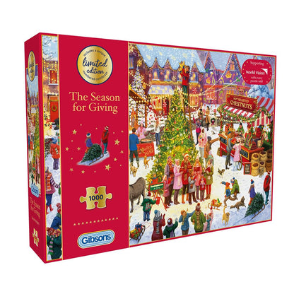 Gibsons 1000 Piece Jigsaw Puzzle Limited Edition Christmas Puzzle 2025 The Season for Giving Jigsaw Puzzle for Adults