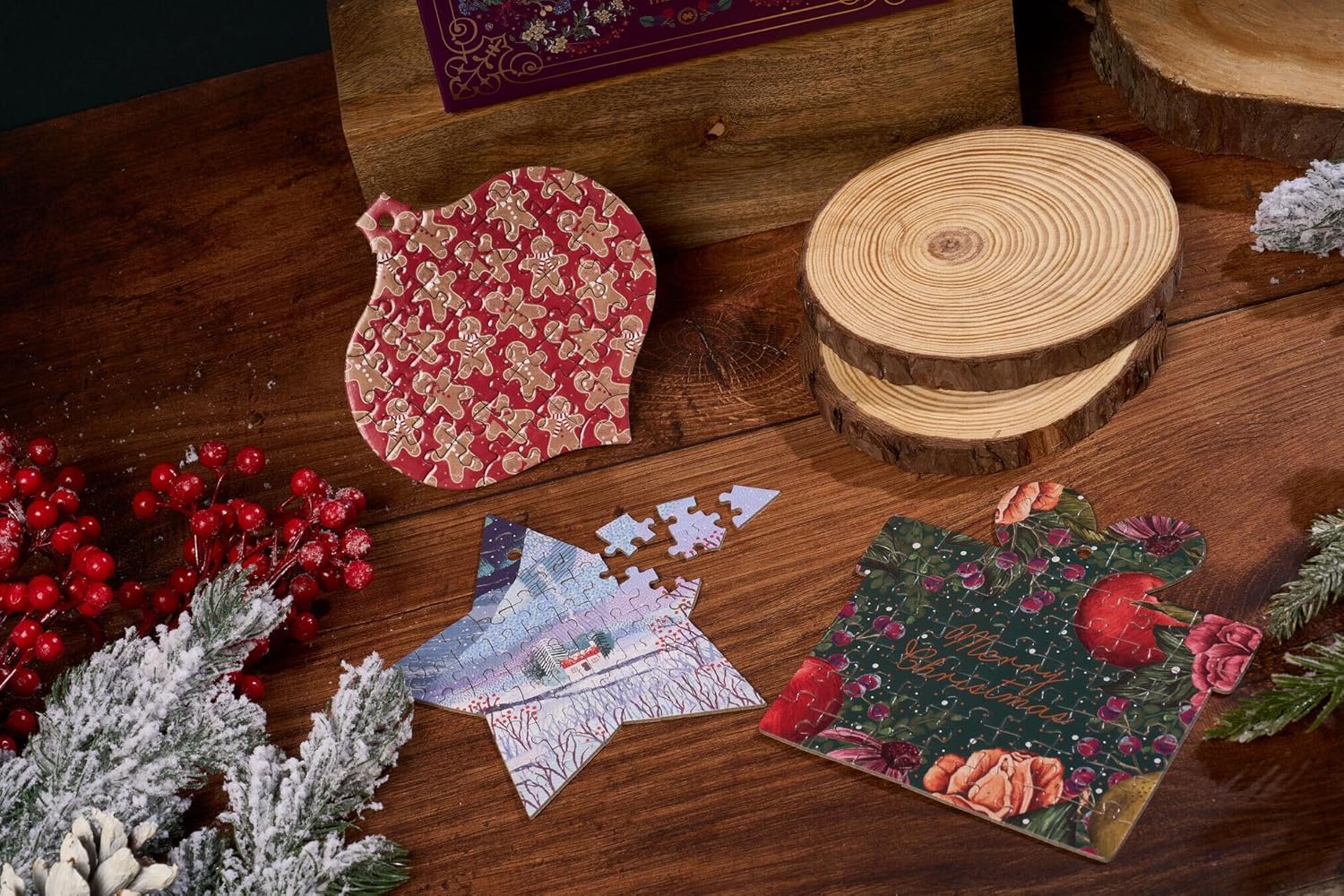 Gibsons Advent Jigsaw Puzzle Calendar Tales of Christmas 2025 – 24 Luxury Quality Mini Daily Puzzles, Festive Holiday Countdown Puzzle for Adults & Kids, Premium Gift Set, The Art File Collection