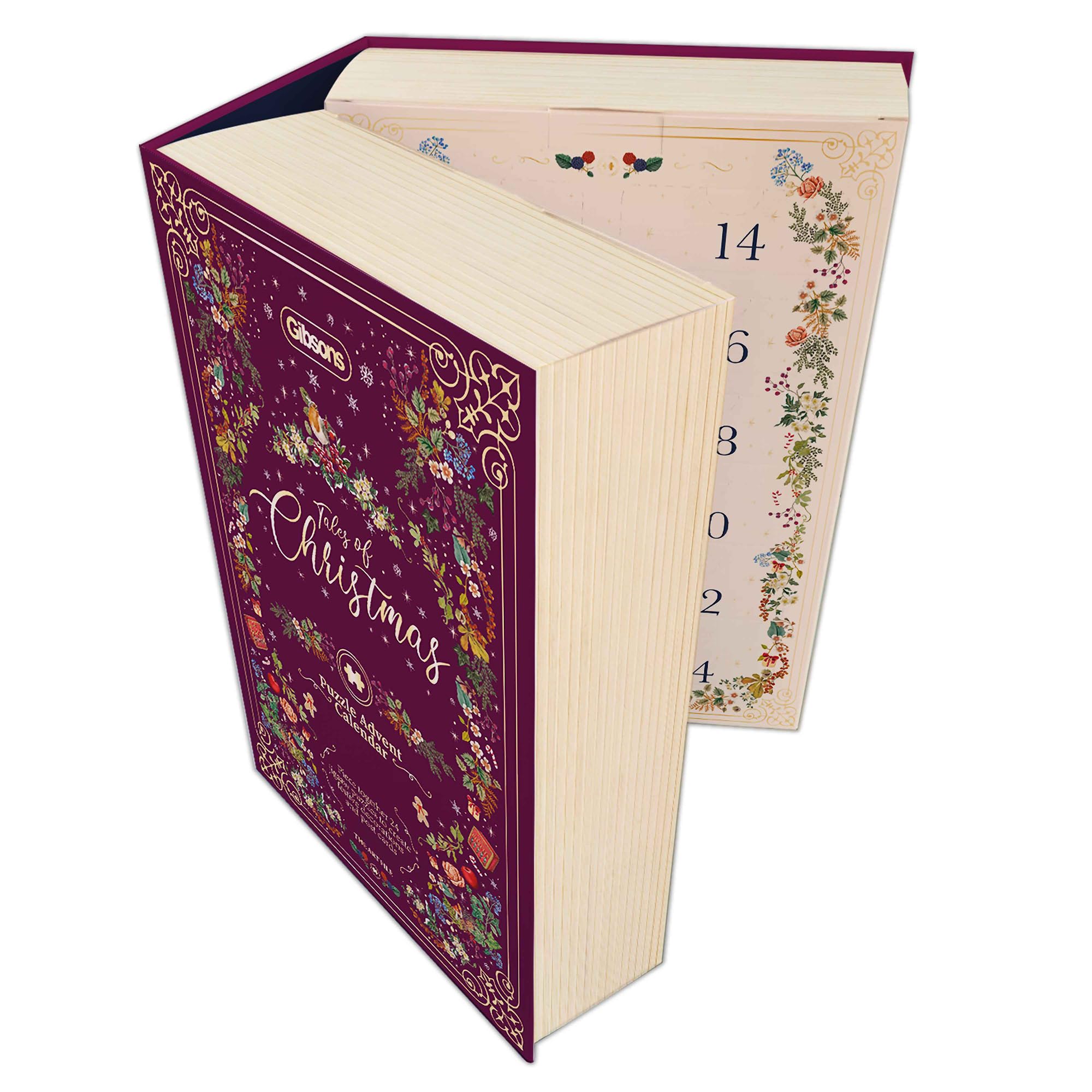 Gibsons Advent Jigsaw Puzzle Calendar Tales of Christmas 2025 – 24 Luxury Quality Mini Daily Puzzles, Festive Holiday Countdown Puzzle for Adults & Kids, Premium Gift Set, The Art File Collection