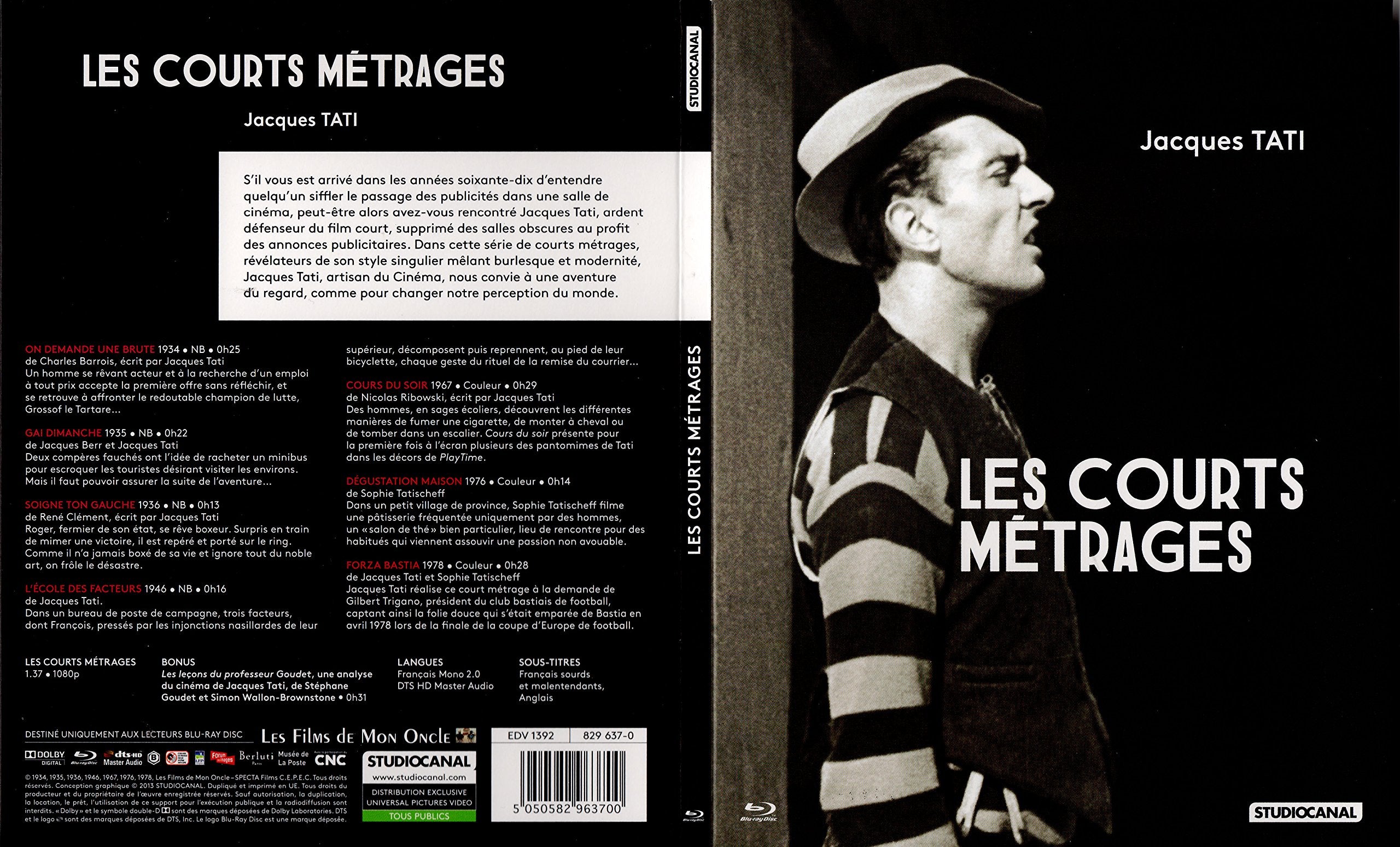 JACQUES TATI 7 COURTS METRAGES INEDITS