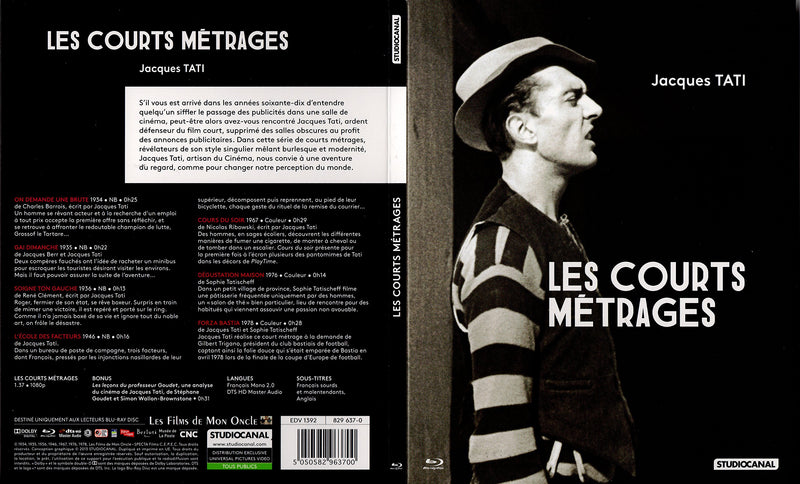 JACQUES TATI 7 COURTS METRAGES INEDITS