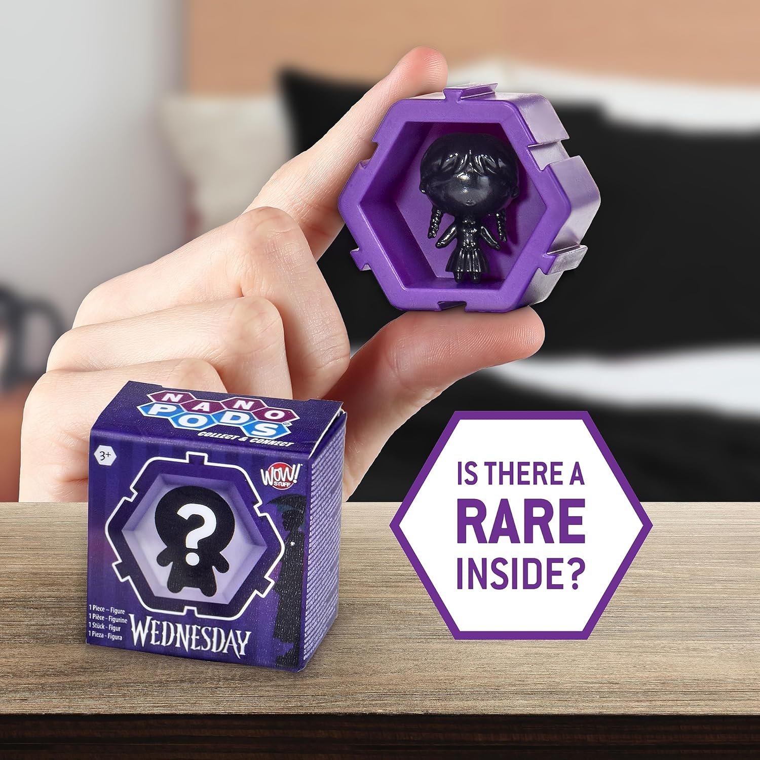 WOW! PODS NANO Wednesday Collectable Surprise | Connect and Collect Characters from the Wednesday Netflix Series |Connectable pod Connects to all NANO PODS | Toys for all Kids and Adult collectors