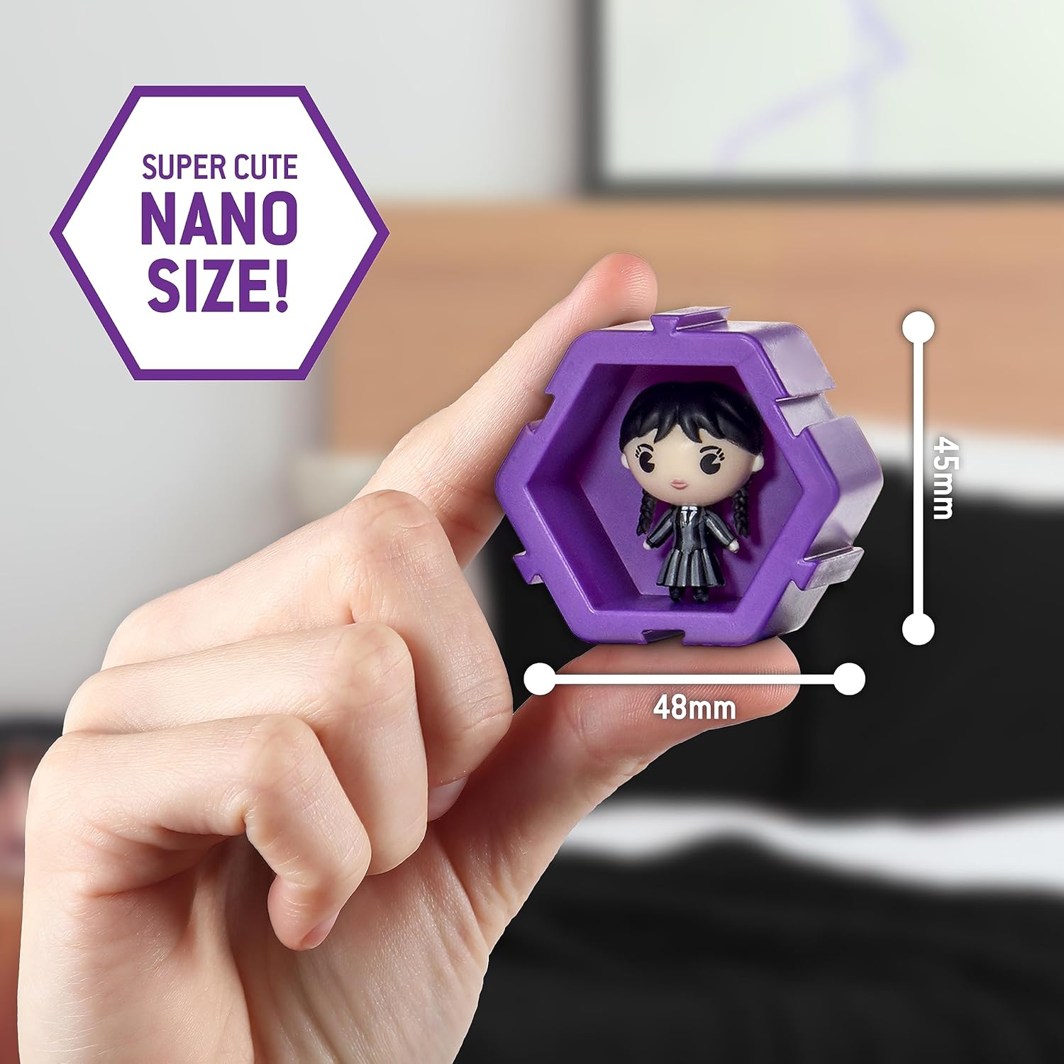 WOW! PODS NANO Wednesday Collectable Surprise | Connect and Collect Characters from the Wednesday Netflix Series |Connectable pod Connects to all NANO PODS | Toys for all Kids and Adult collectors