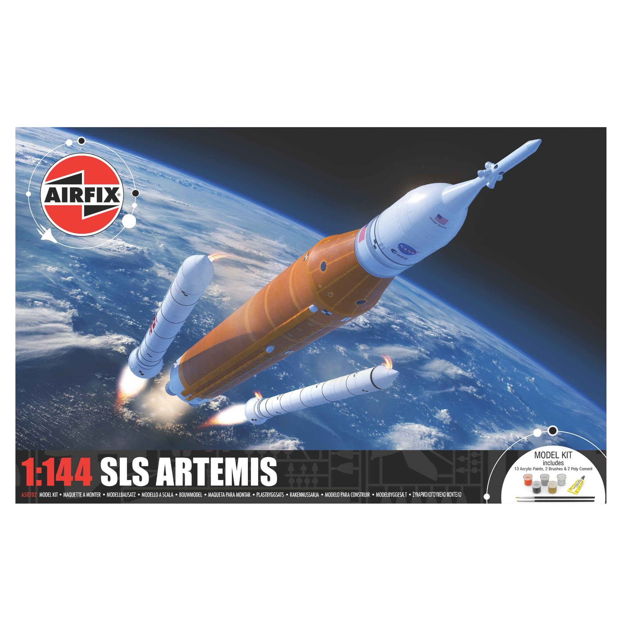 Coffret Cadeau Airfix A50202 SLS Artemis - Maquettes en Plastique, Kits de Construction de vaisseaux spatiaux pour Adultes et Enfants de 8 Ans et Plus