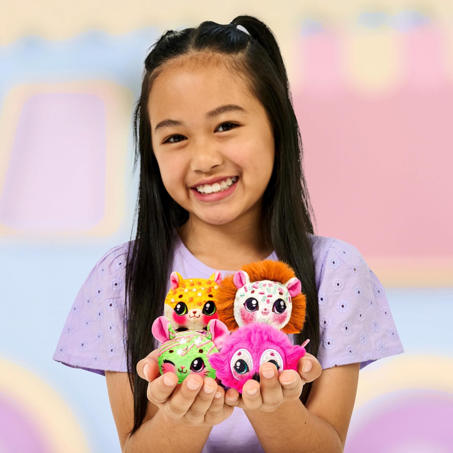 Cookeez Makery Yum Yumz Twin Pack, Full Of Fun And Full Of Yum! Add Ingredients & Discover 2 Super-Cute Scented Surprise Plush Pets Inside An Ice Cream Cone You Can Customize, Over 30 To Collect