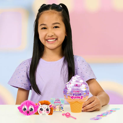 Cookeez Makery Yum Yumz Twin Pack, Full Of Fun And Full Of Yum! Add Ingredients & Discover 2 Super-Cute Scented Surprise Plush Pets Inside An Ice Cream Cone You Can Customize, Over 30 To Collect