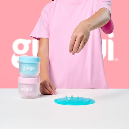 Exclusive Gui Gui Shimmer Deluxe Duo Pack, With 2 Iridescent Slimes, Pearl Bead Booster And 2 Glow-Up And Finishing-touch Sachets, Level Up Your Slimes With a Major GLOW-UP, Pink