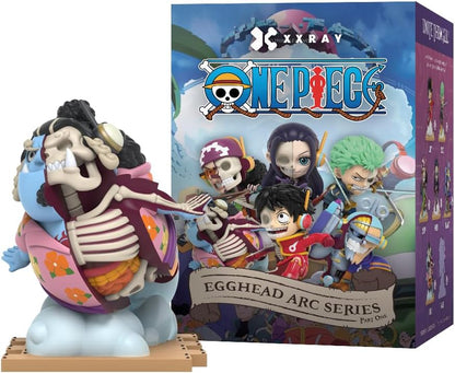 Mighty Jaxx XXRAY: One Piece Egghead Arc Series Part 1 | Sealed Tray of 6 - Contains No Duplicates | Blind Box Collectible Figurines