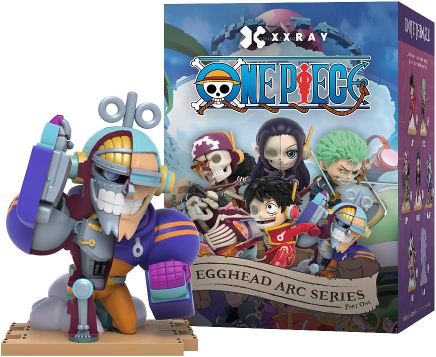 Mighty Jaxx XXRAY: One Piece Egghead Arc Series Part 1 | Sealed Tray of 6 - Contains No Duplicates | Blind Box Collectible Figurines