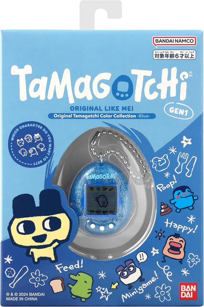 Bandai – Tamagotchi Original Color Collection Blue – virtueel elektronisch dier – interactief speelgoed in het Italiaans – Tamagotchi kleur blauw – speelgoed voor kinderen vanaf 8 jaar – 46009