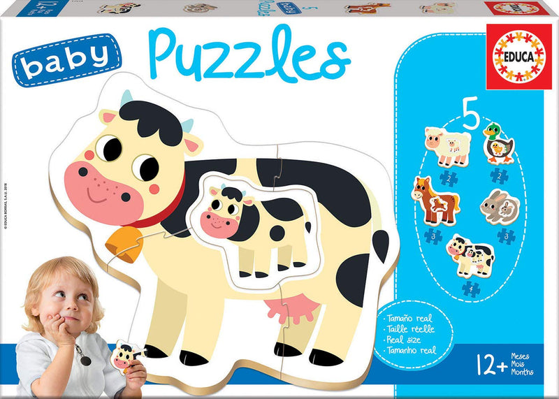 Educa 17574 puzzel van 12 maanden De boerderij