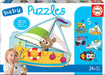 Educa - Verkeersmiddel, babypuzzelset met 5 puzzels voor kinderen vanaf 24 maanden (18059