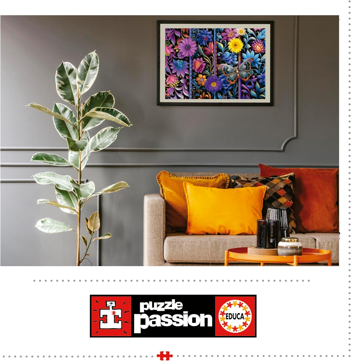 Educa - Badda Bloom | Puzzel met 500 delen voor volwassenen, afmetingen: 48 x 34 cm, incl. Cola Fix puzzel vanaf 11 jaar (19909