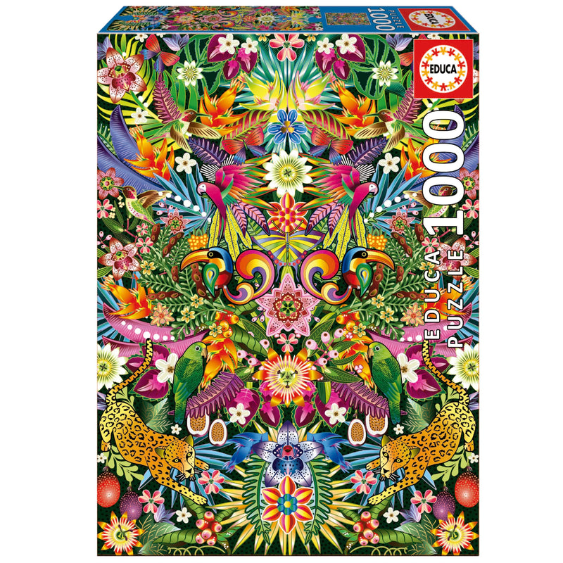 Educa - Tucanes, Catherine Estrada | puzzel 1000 stukjes voor volwassenen - afmetingen: 48 x 68 cm - inclusief Cola Fix puzzel vanaf 14 jaar (19934