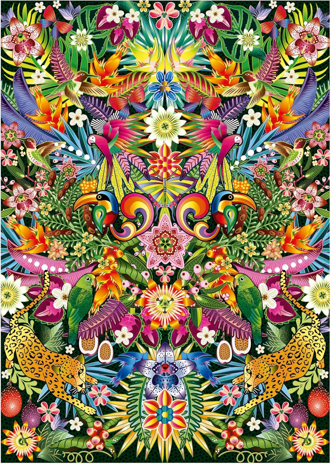 Educa - Tucanes, Catherine Estrada | puzzel 1000 stukjes voor volwassenen - afmetingen: 48 x 68 cm - inclusief Cola Fix puzzel vanaf 14 jaar (19934