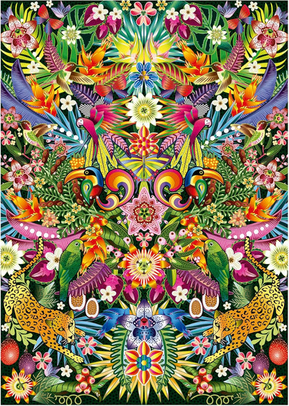 Educa - Tucanes, Catherine Estrada | puzzel 1000 stukjes voor volwassenen - afmetingen: 48 x 68 cm - inclusief Cola Fix puzzel vanaf 14 jaar (19934
