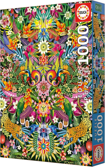 Educa - Tucanes, Catherine Estrada | puzzel 1000 stukjes voor volwassenen - afmetingen: 48 x 68 cm - inclusief Cola Fix puzzel vanaf 14 jaar (19934