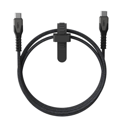 URBAN ARMOR GEAR UAG Rugged Kelvar Core Power Cable USBC to USBC 5ft/1.5m Power Delivery PD 60W Reinforced Fast Charging Cable Compatible with iPhone 17, Galaxy S25, MacBook, iPad Pro