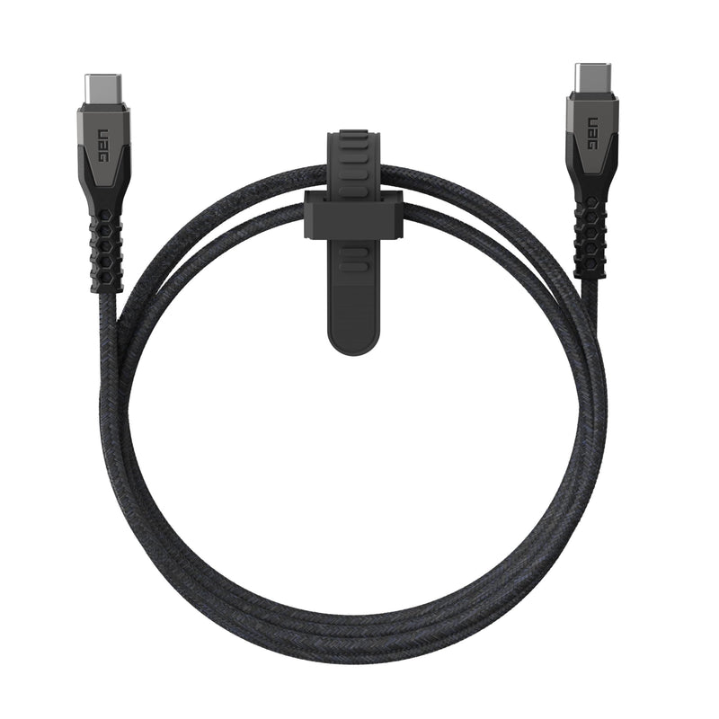 URBAN ARMOR GEAR UAG Rugged Kelvar Core Power Cable USBC to USBC 5ft/1.5m Power Delivery PD 60W Reinforced Fast Charging Cable Compatible with iPhone 17, Galaxy S25, MacBook, iPad Pro