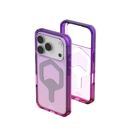 URBAN ARMOR GEAR UAG Designed for iPhone 17 Pro Case Plyo - Compatible with MagSafe Translucent Military Grade Protective Cover, Purple/Pink Ombre