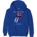 Rolling Stones Hoodie Havana Cuba Band Logo Official Mens Blue Pullover