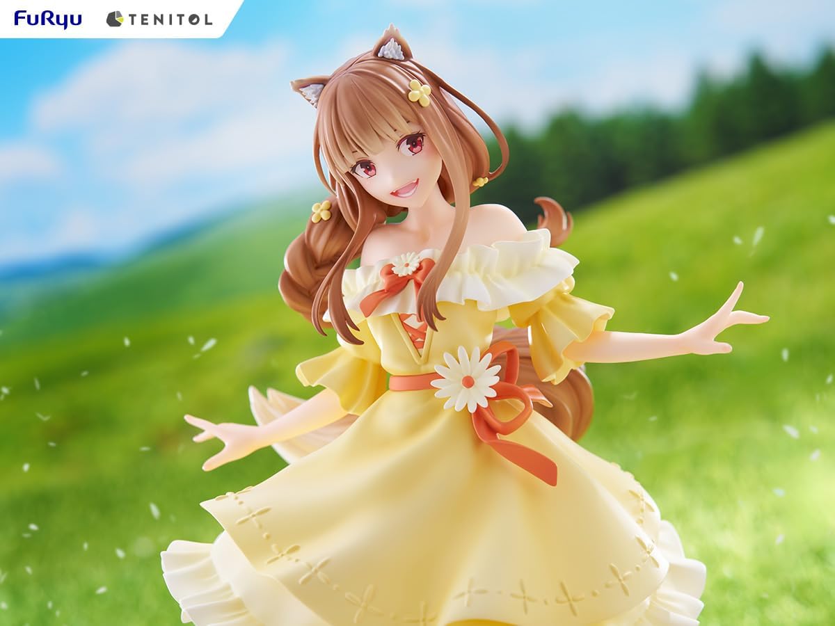 FuRyu AMU-TNL0116 Wolf and Spice, MERCHANT MEETS THE WISE WOLF TENITOL Holo, Total Height: Approx. 9.1 inches (230 mm), Non-scale, ATBC-PVC, Painted Finished Figure