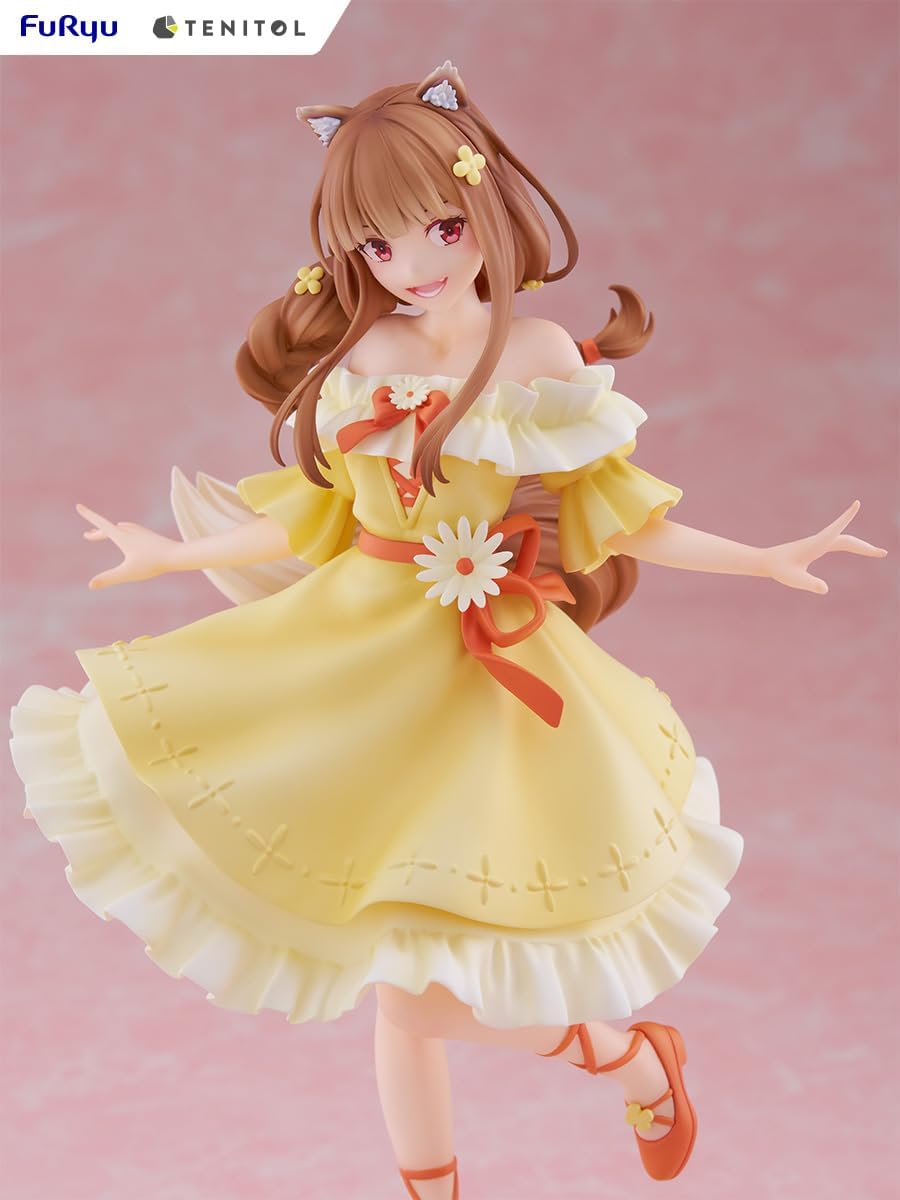 FuRyu AMU-TNL0116 Wolf and Spice, MERCHANT MEETS THE WISE WOLF TENITOL Holo, Total Height: Approx. 9.1 inches (230 mm), Non-scale, ATBC-PVC, Painted Finished Figure
