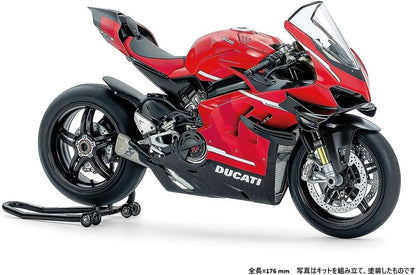 Tamiya 14143 1:12 Ducati Superleggera V4 with Racing Kit - Faithful Replica, Plastic Kit, Crafts, Model Kit, Assembly, Unpainted, Multicoloured, Motorcycle Kit