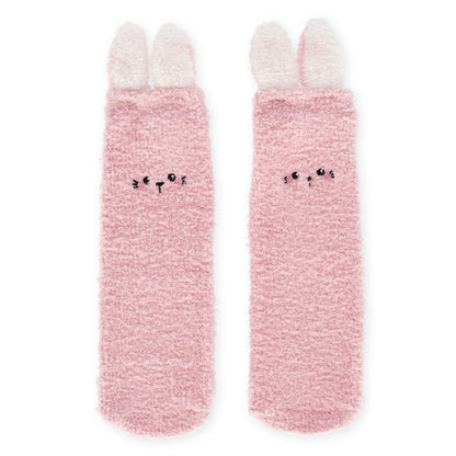 Legami - It's A Match Bunny Non-Slip Claze Kids Socks Fluffy Socks Size 35-42, pink, 35-46