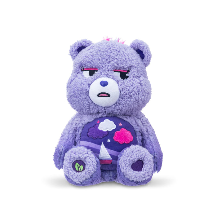 Basic Fun Care Bears 35cm Medium Plush – Stormy Heart Bear Cosy Collection – Super Soft Eco-Friendly Toy with Belly Badge – Huggable Collectible for Kids & Fans, 14", Purple