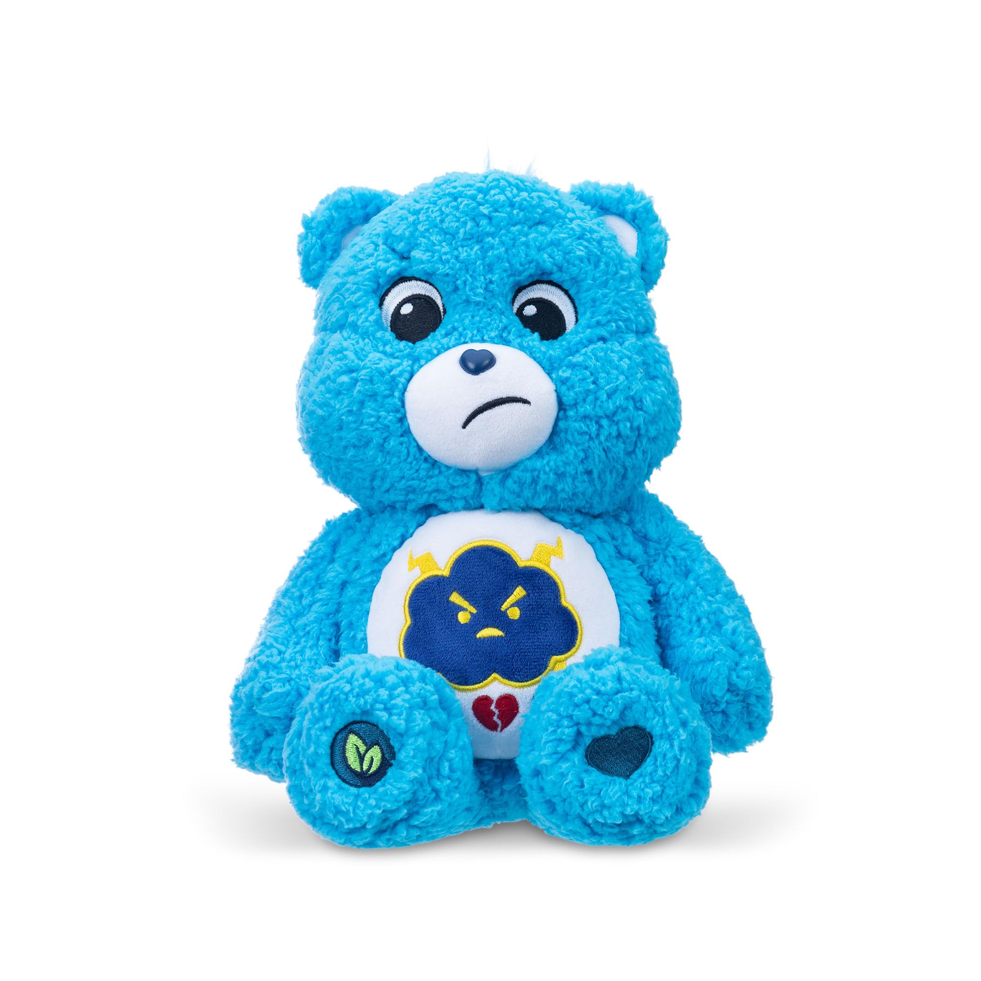 Basic Fun Care Bears 35cm Medium Plush – Grumpy Bear Cosy Collection – Super Soft Eco-Friendly Toy with Belly Badge – Huggable Collectible for Kids & Fans