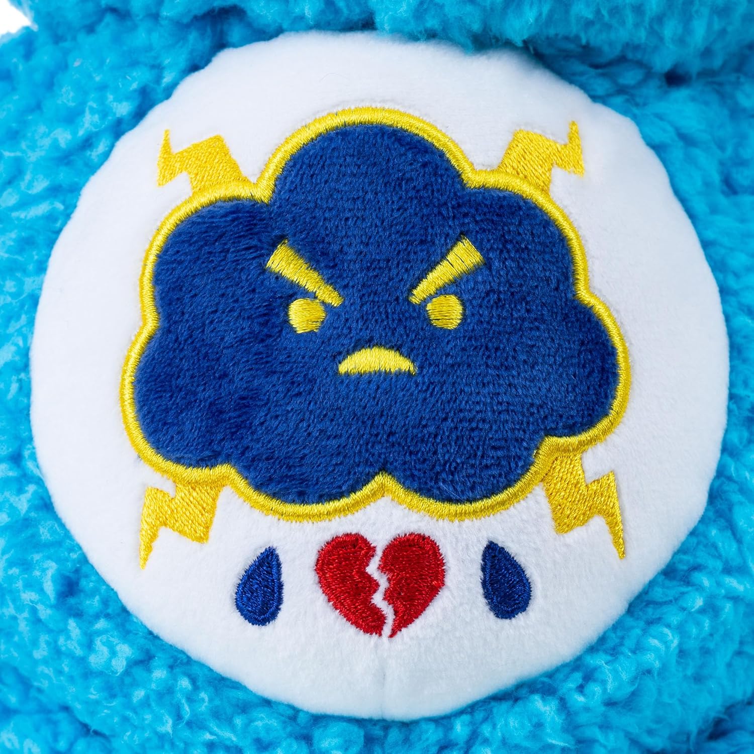 Basic Fun Care Bears 35cm Medium Plush – Grumpy Bear Cosy Collection – Super Soft Eco-Friendly Toy with Belly Badge – Huggable Collectible for Kids & Fans