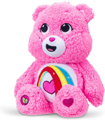 Basic Fun Care Bears 35cm Medium Plush – Cheer Bear Cosy Collection – Super Soft Eco-Friendly Toy with Belly Badge – Huggable Collectible for Kids & Fans