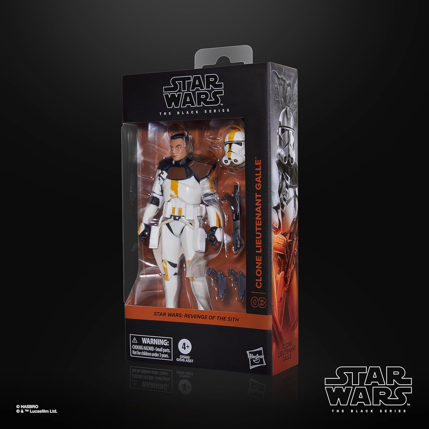 Star Wars The Black Series Klon Lieutenant Galle, Rache der Sith Premium Action-Figur zum Sammeln (15 cm
