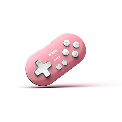8Bitdo Zero 2 Bluetooth Gamepad Keychain Sized Mini Controller for Switch, Windows, Android, macOS & Raspberry Pi(Pink Edition