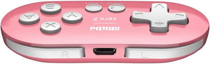 8Bitdo Zero 2 Bluetooth Gamepad Keychain Sized Mini Controller for Switch, Windows, Android, macOS & Raspberry Pi(Pink Edition