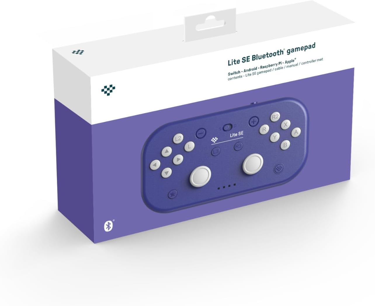 8bitdo Lite SE Bluetooth Gamepad for Switch, Switch Lite, Android and Raspberry Pi, for Gamers with Limited Mobility - Purple Edition
