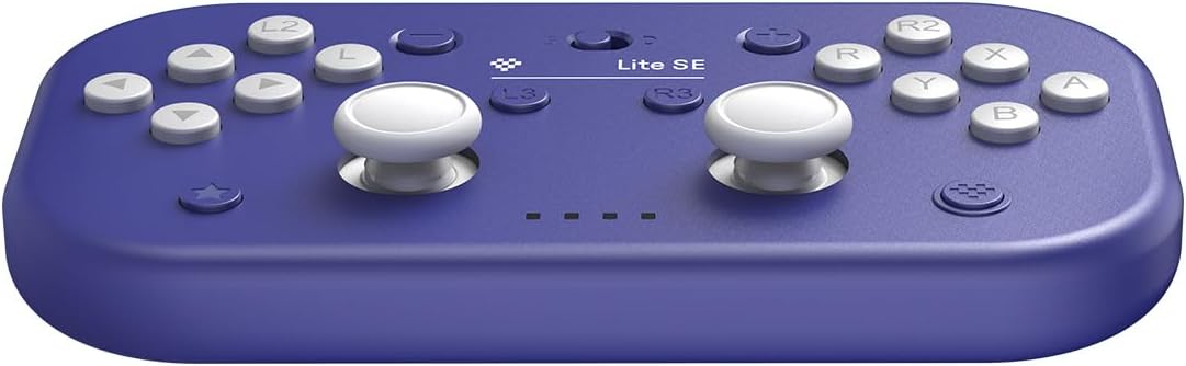 8bitdo Lite SE Bluetooth Gamepad for Switch, Switch Lite, Android and Raspberry Pi, for Gamers with Limited Mobility - Purple Edition